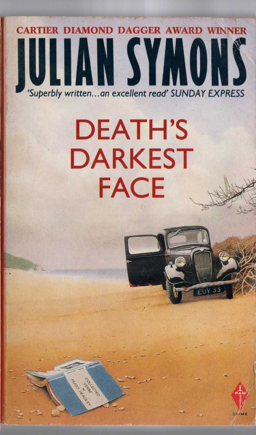 Julian Symons  DEATH'S DARKEST FACE front book cover image
