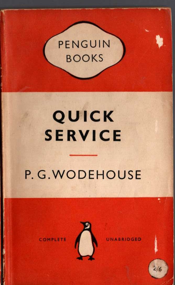 P.G. Wodehouse  QUICK SERVICE front book cover image