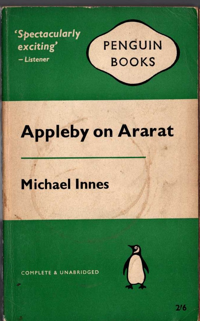 Michael Innes  APPLEBY ON ARARAT front book cover image