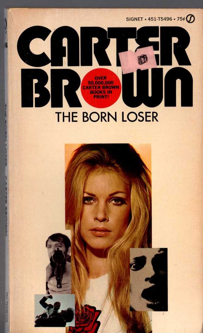 Carter Brown  THE BORN LOSER front book cover image