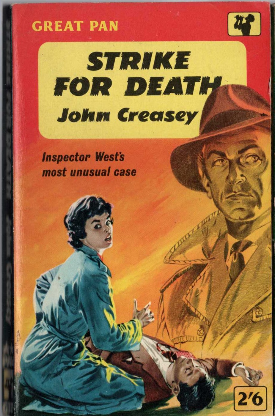 John Creasey  STRIKE FOR DEATH (Inspector West) front book cover image