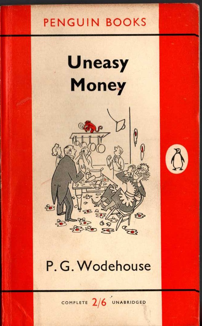 P.G. Wodehouse  UNEASY MONEY front book cover image