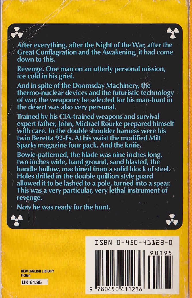 Jerry Ahern  THE SURVIVALIST No.14: The Terror magnified rear book cover image
