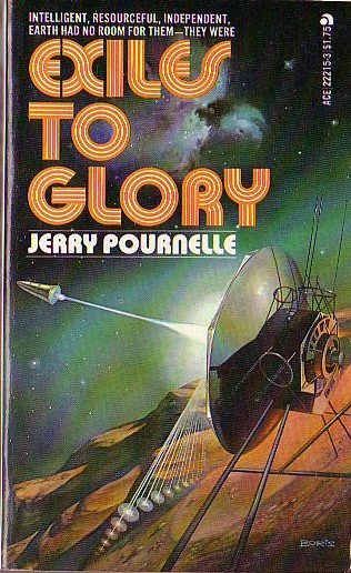 Jerry Pournelle  EXILES TO GLORY front book cover image