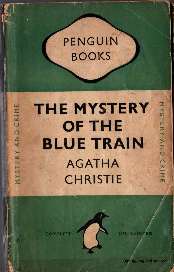 Agatha Christie  THE MYSTERY OF THE BLUE TRAIN front book cover image