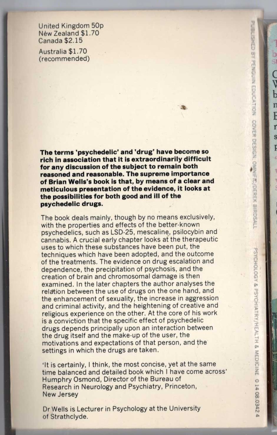  magnified rear book cover image
