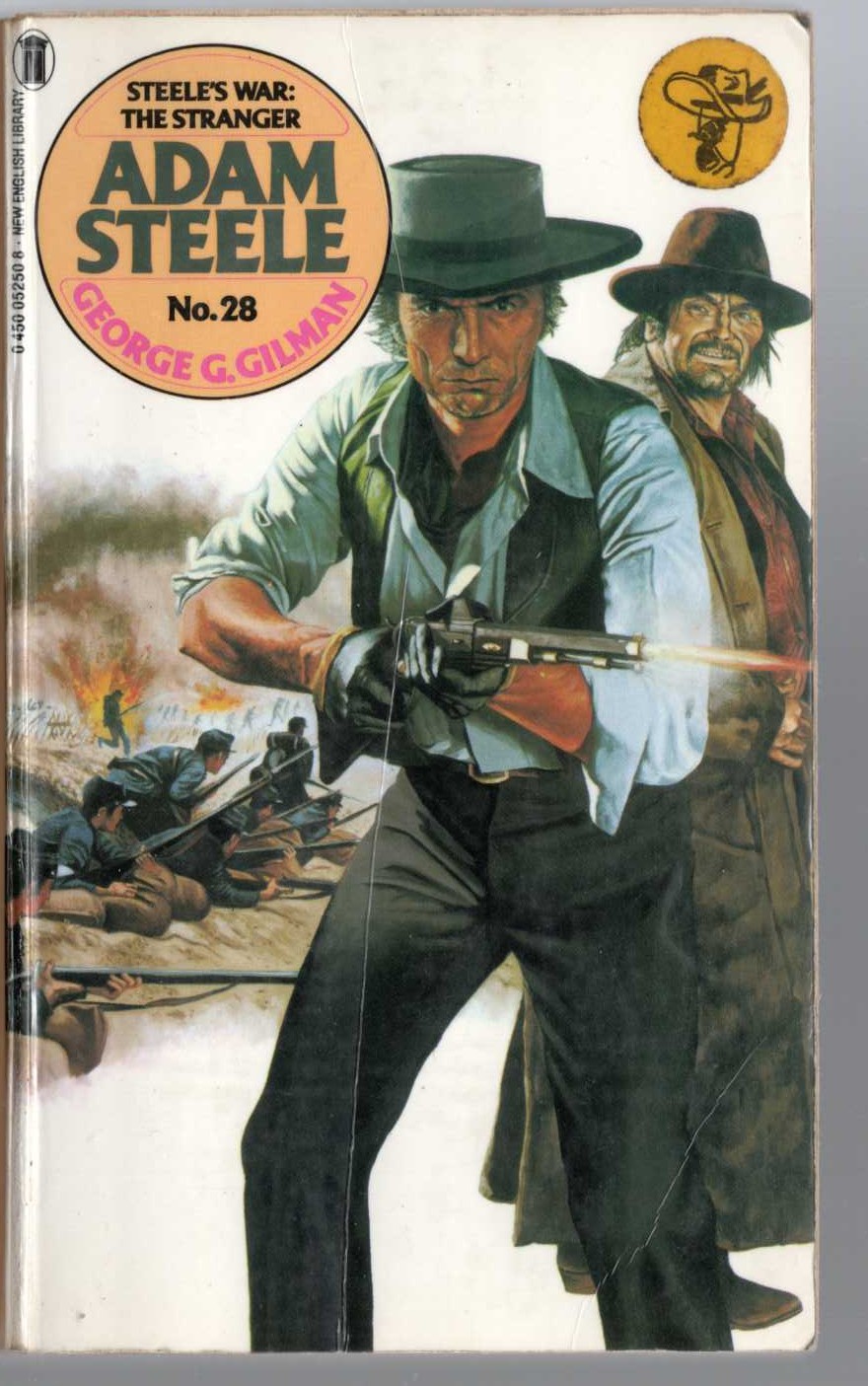 George G. Gilman  ADAM STEELE 28: STEELE'S WAR: THE STRANGER front book cover image