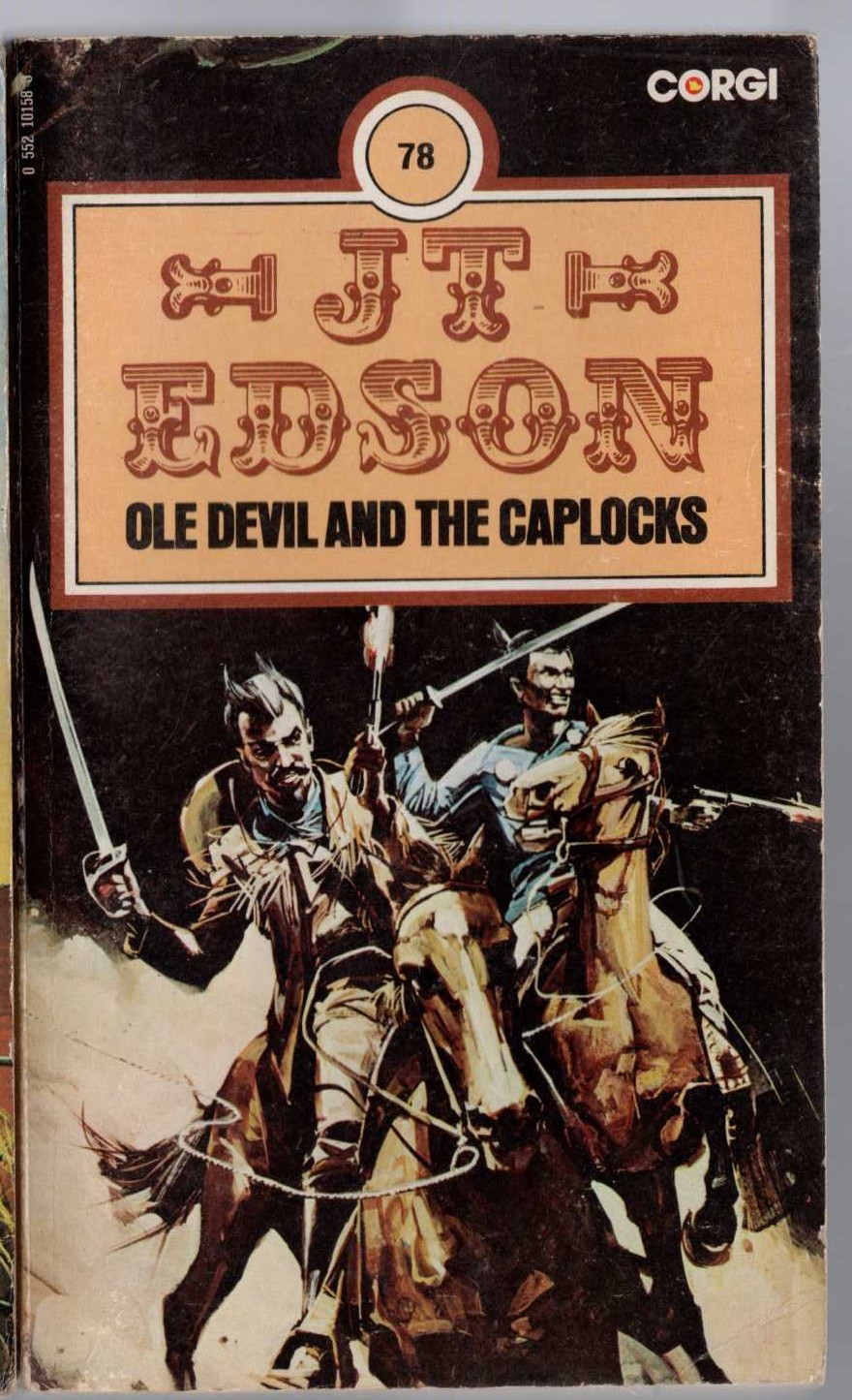 J.T. Edson  OLE DAVIL AND THE CAPLOCKS front book cover image
