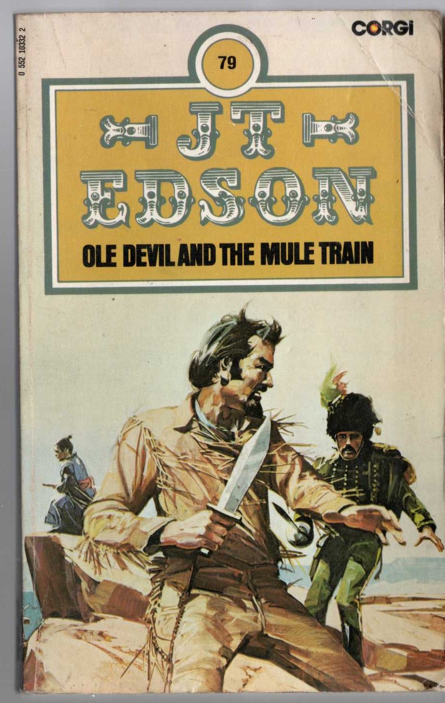 J.T. Edson  OLE DEVIL AND THE MULE TRAIN front book cover image