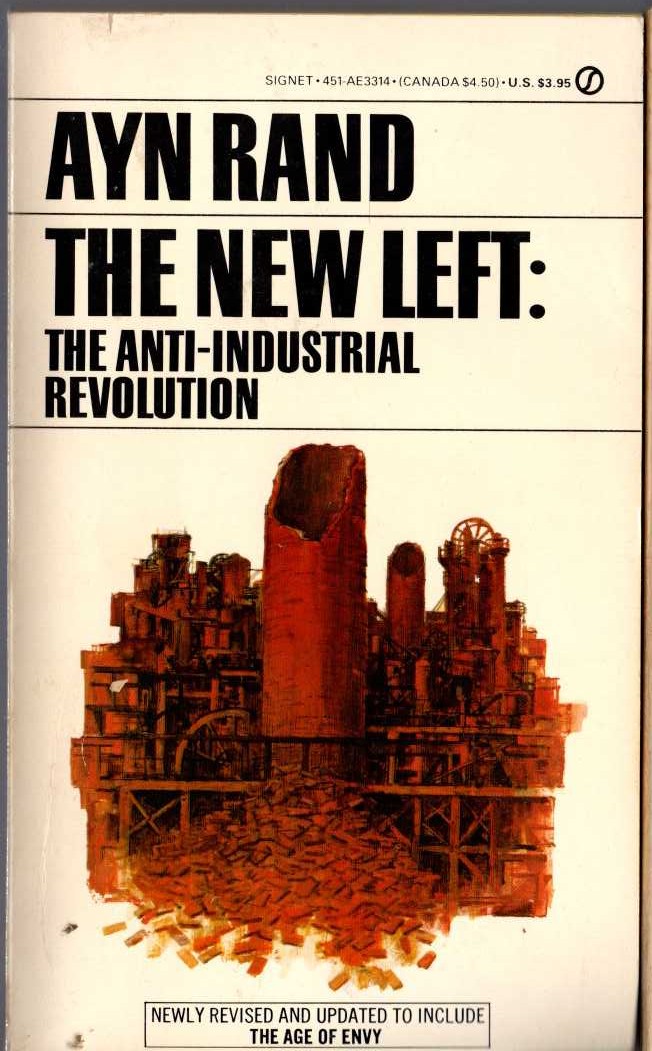 Ayn Rand  THE NEW LEFT: THE ANTI-INDUSTRIAL REVOLUTION front book cover image