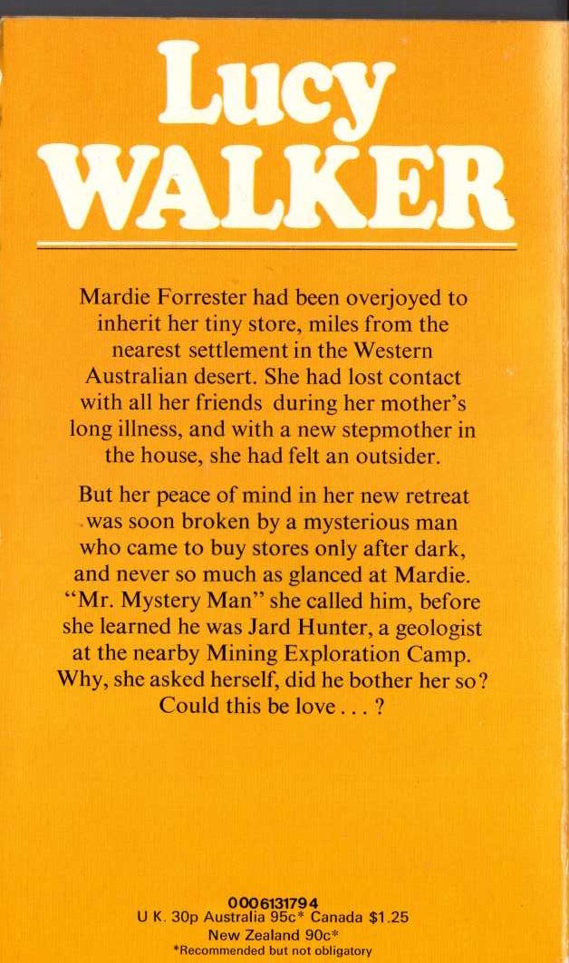 Lucy Walker  GIRL ALONE magnified rear book cover image