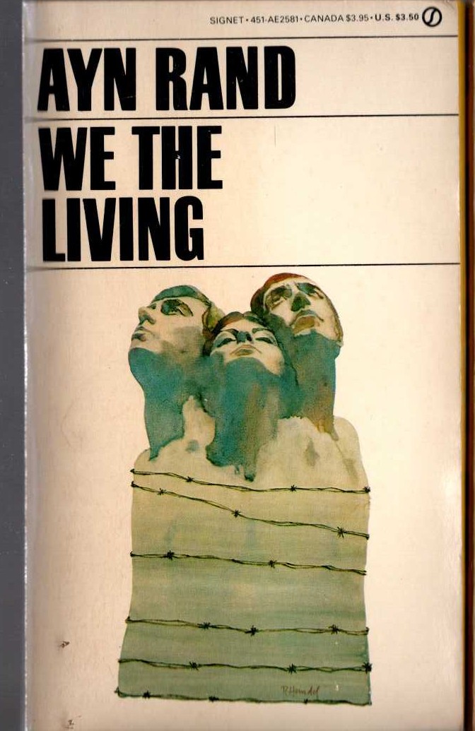 Ayn Rand  WE THE LIVING front book cover image