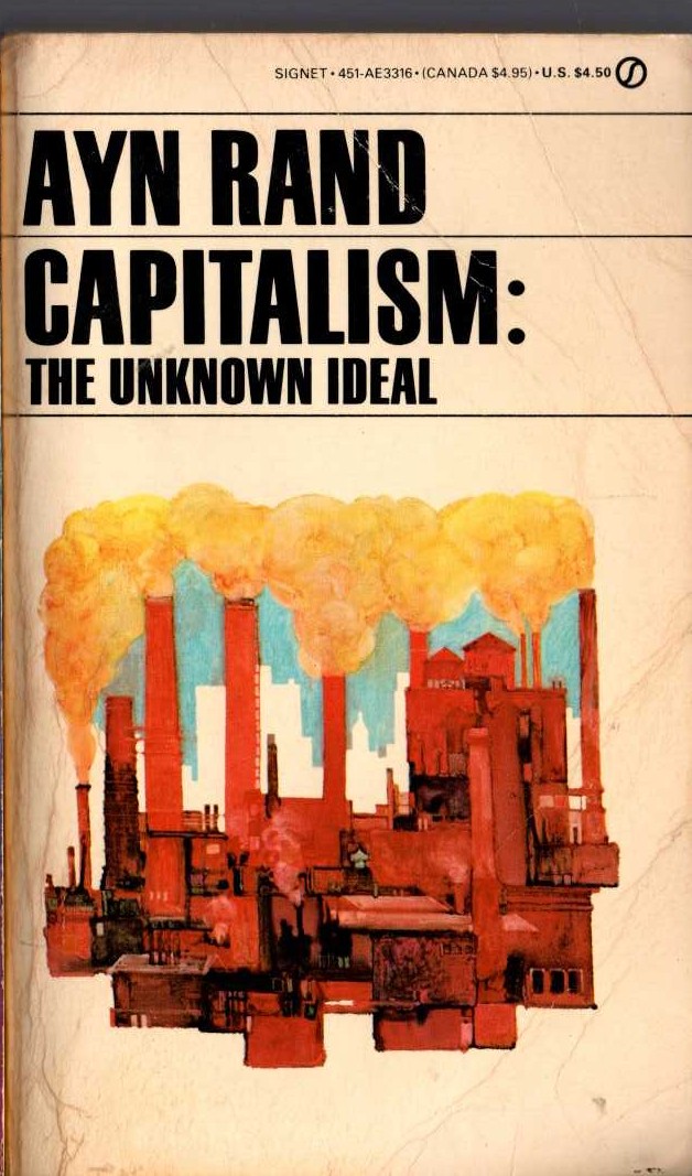 Ayn Rand  CAPITALISM: THE UNKNOWN IDEAL front book cover image