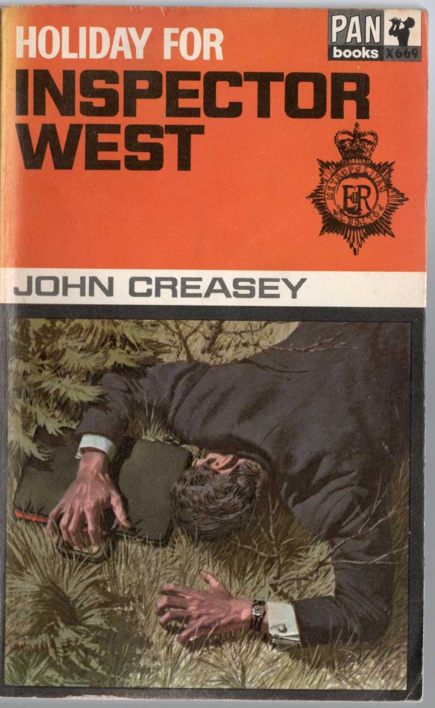 John Creasey  HOLIDAY FOR INSPECTOR WEST front book cover image