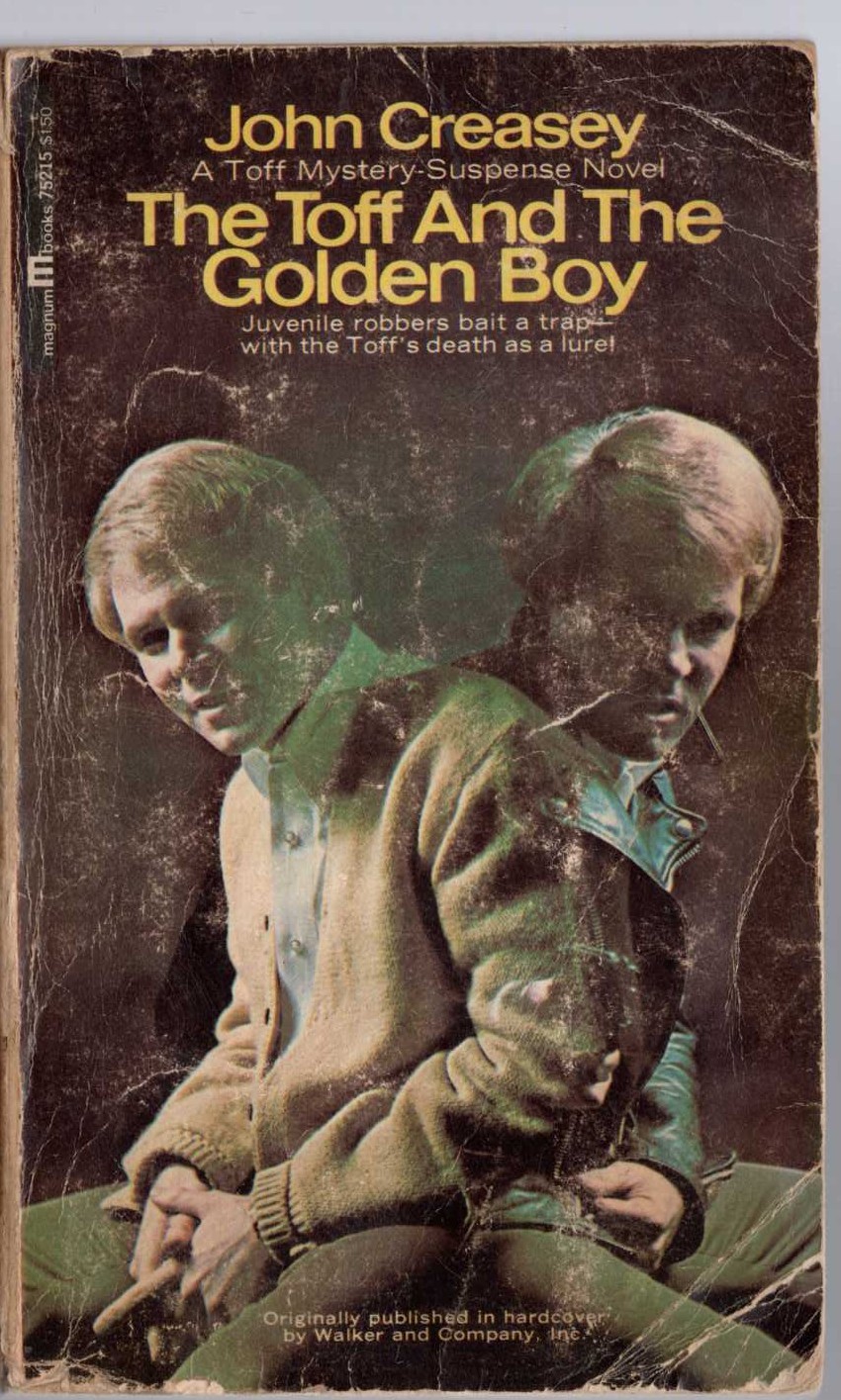 John Creasey  THE TOFF AND THE GOLDEN BOY front book cover image
