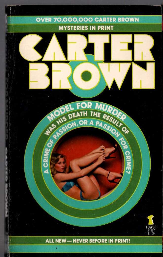Carter Brown  MODEL FOR MURDER front book cover image