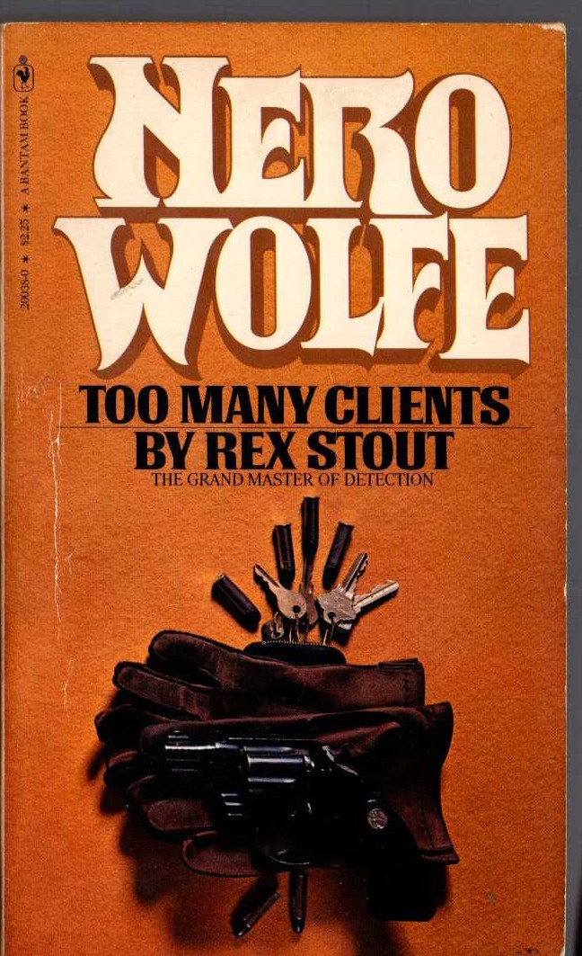 Rex Stout  TOO MANY CLIENTS front book cover image