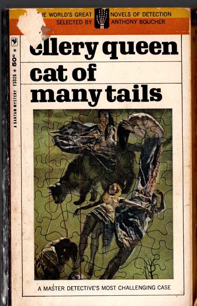 Ellery Queen  CAT OF MANY TALES front book cover image