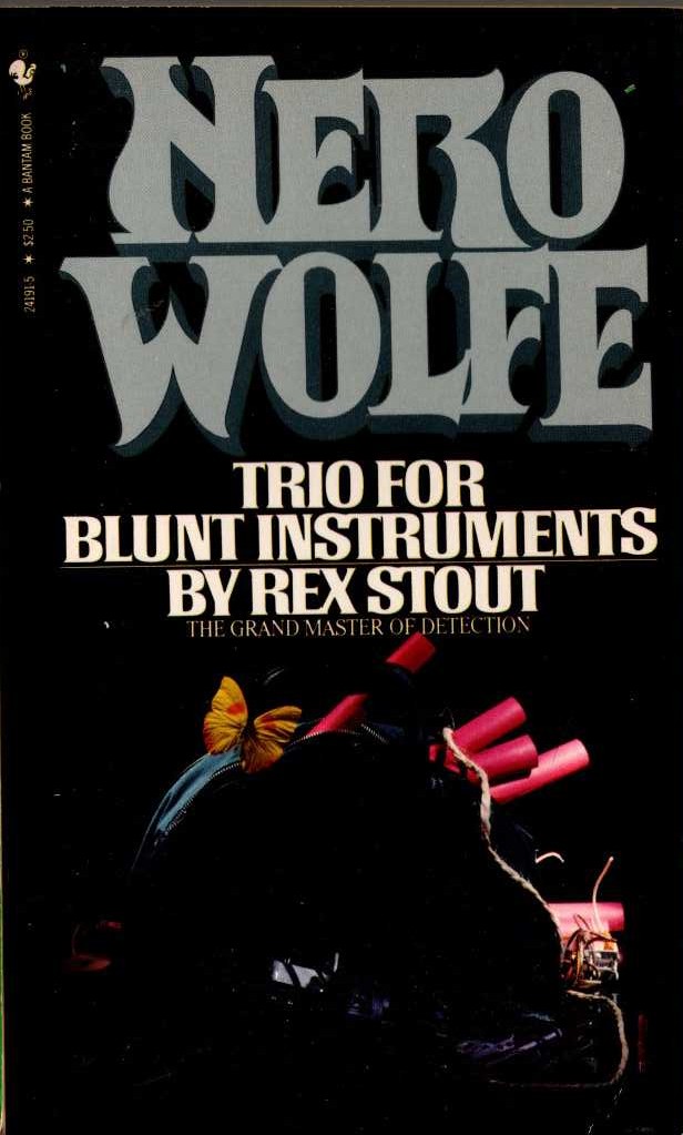 Rex Stout  TRIO FOR BLUNT INSTRUMENTS front book cover image
