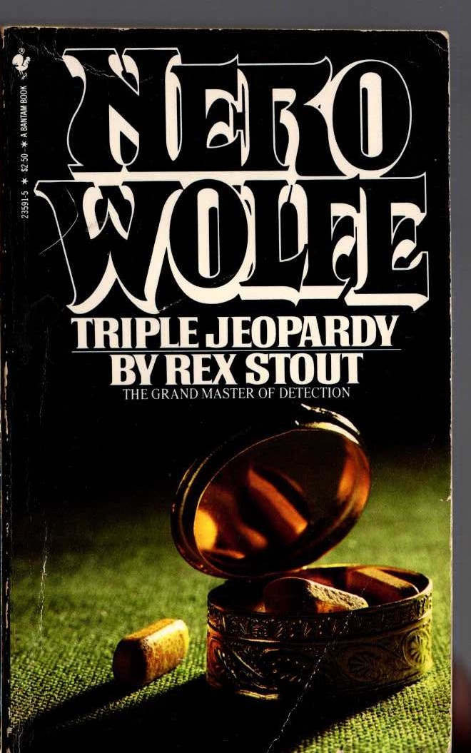 Rex Stout  TRIPLE JEOPARDY front book cover image