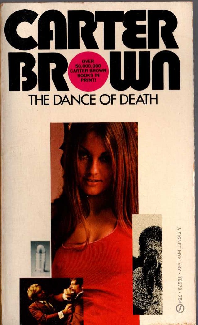 Carter Brown  THE DANCE OF DEATH front book cover image