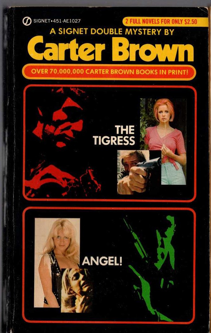 Carter Brown  THE TIGRESS and ANGEL front book cover image