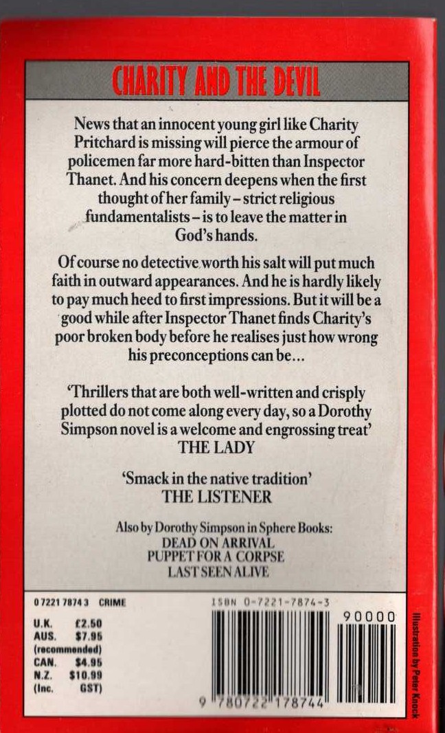 Ellery Queen  AND ON THE EIGHTH DAY magnified rear book cover image