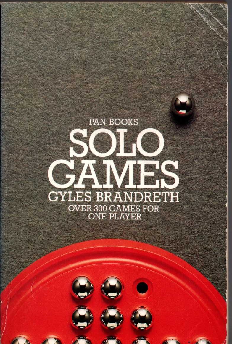 Gyles Brandreth  SOLO GAMES. Over 300 games for one player front book cover image
