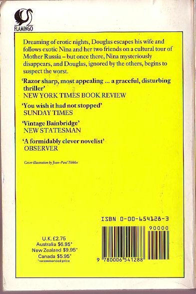 Beryl Bainbridge  WINTER GARDEN magnified rear book cover image