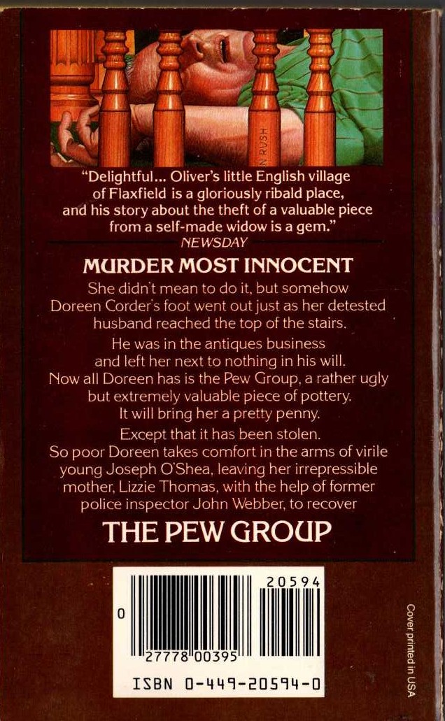 Anthony Oliver  THE PEW GROUP magnified rear book cover image