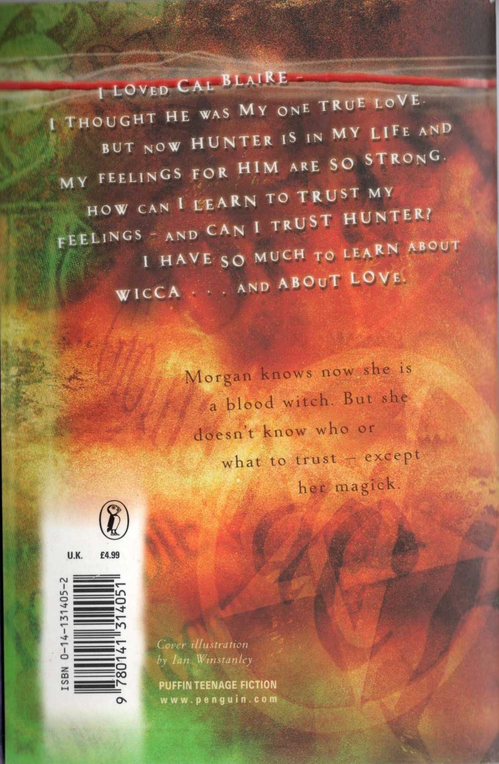 Cate Tiernan  WICCA: SPELLBOUND magnified rear book cover image