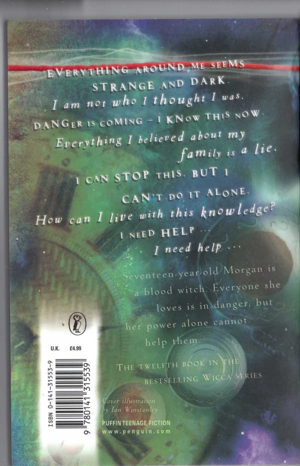 Cate Tiernan  WICCA: ECLIPSE magnified rear book cover image