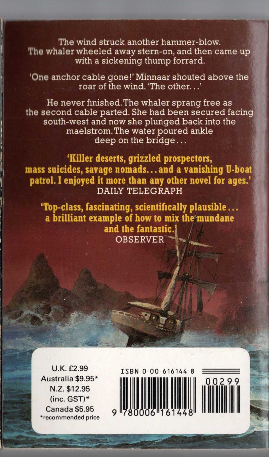 Geoffrey Jenkins  THE RIVER OF DIAMONDS magnified rear book cover image