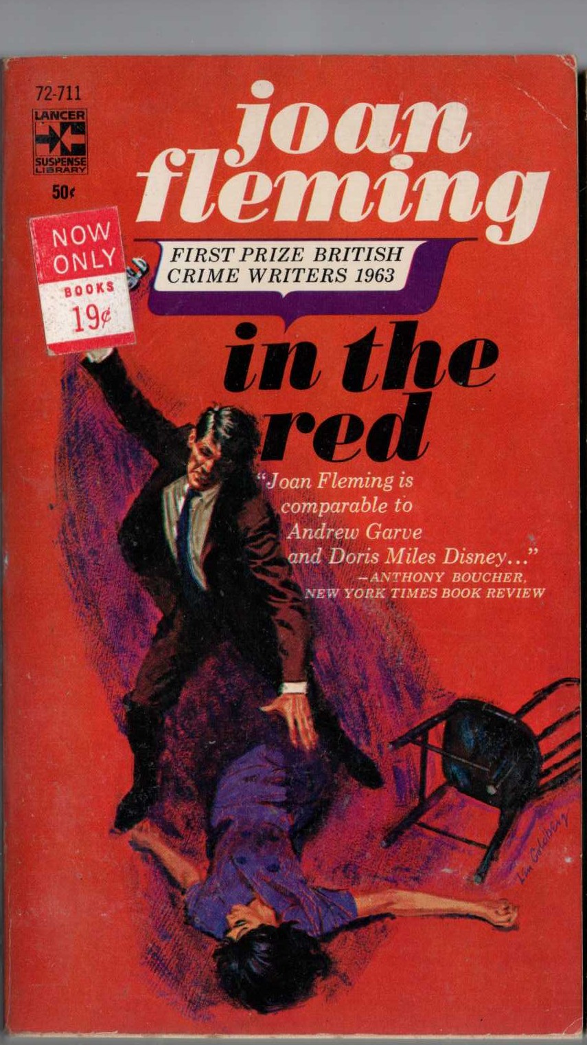 Joan Fleming  IN THE RED front book cover image