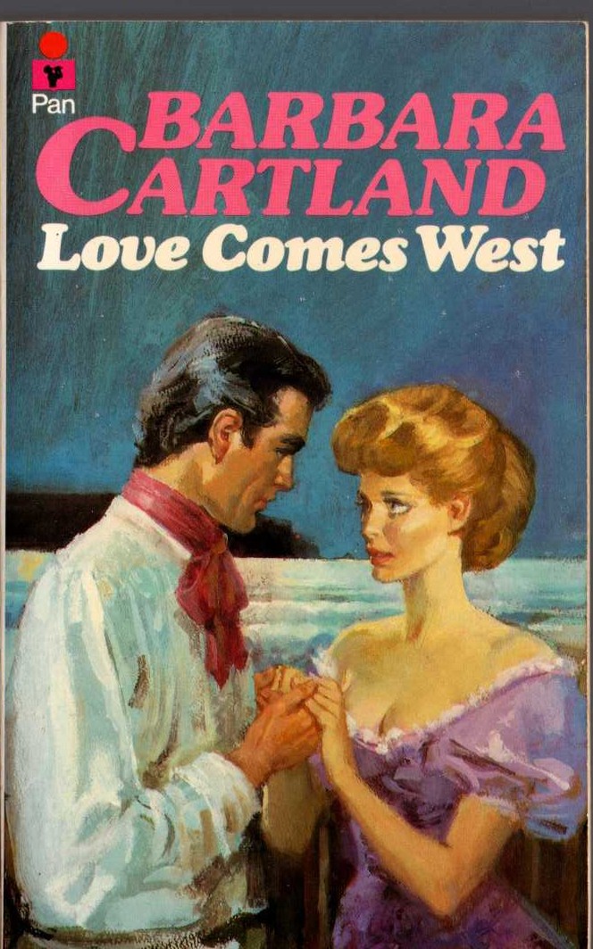 Barbara Cartland  LOVE COMES WEST front book cover image