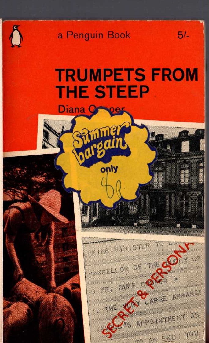 Diana Cooper  TRUMPETS FROM THE STEEP front book cover image