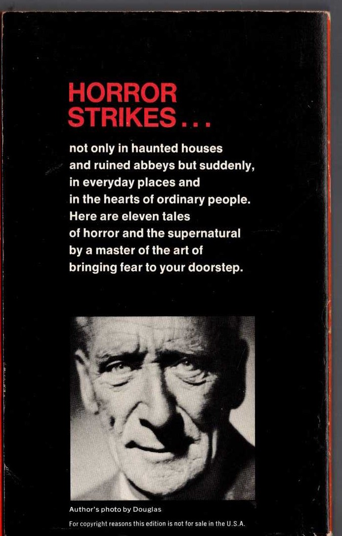 Algernon Blackwood  THE INSANITY OF JONES and other tales magnified rear book cover image