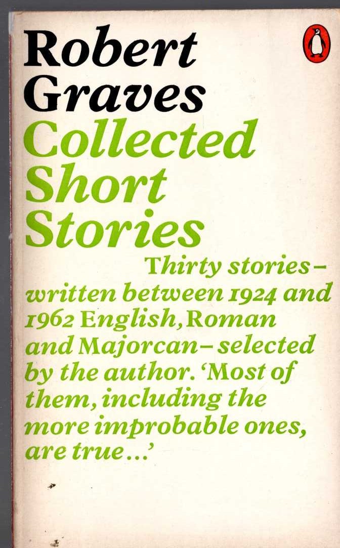 Robert Graves  COLLECTED SHORT STORIES front book cover image