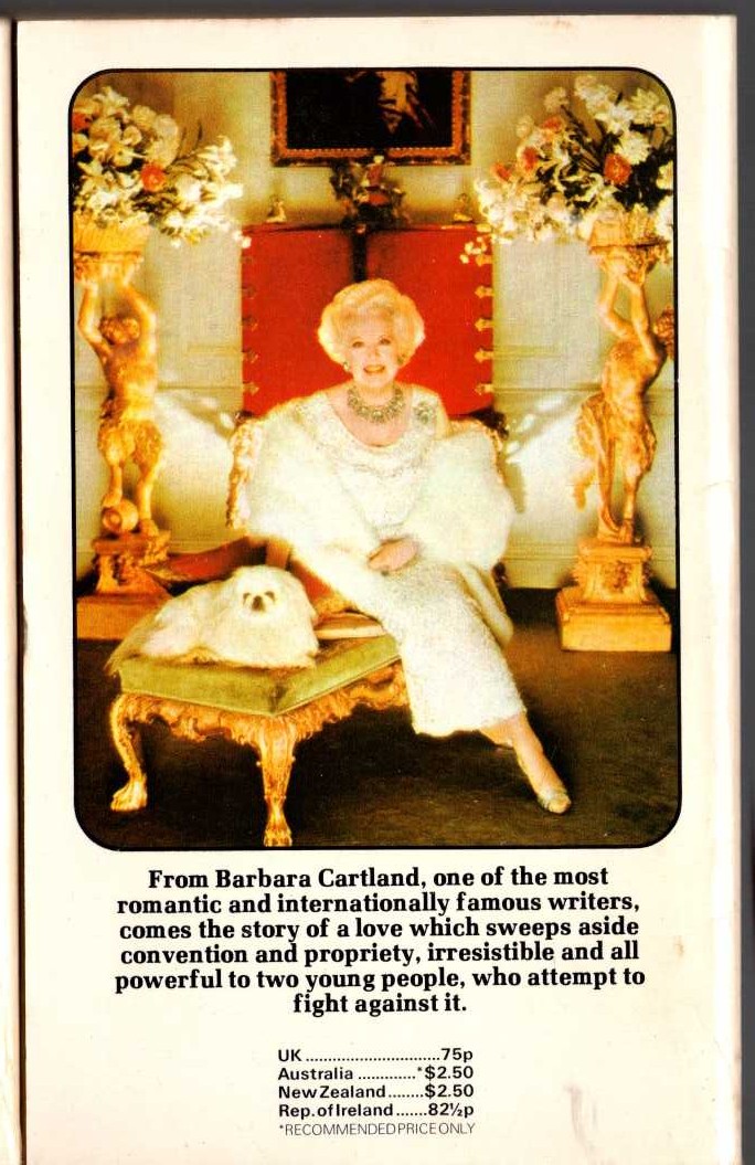 Barbara Cartland  WHO CAN DENY LOVE? magnified rear book cover image