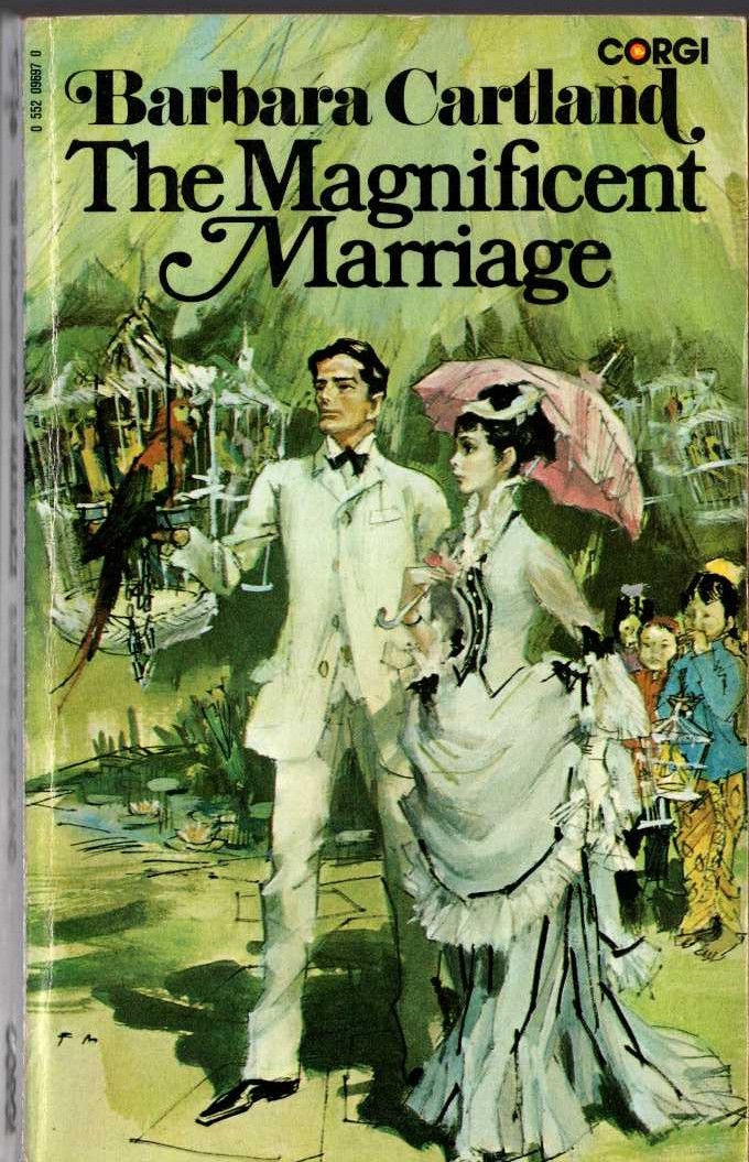 Barbara Cartland  THE MAGNIFICENT MARRIAGE front book cover image