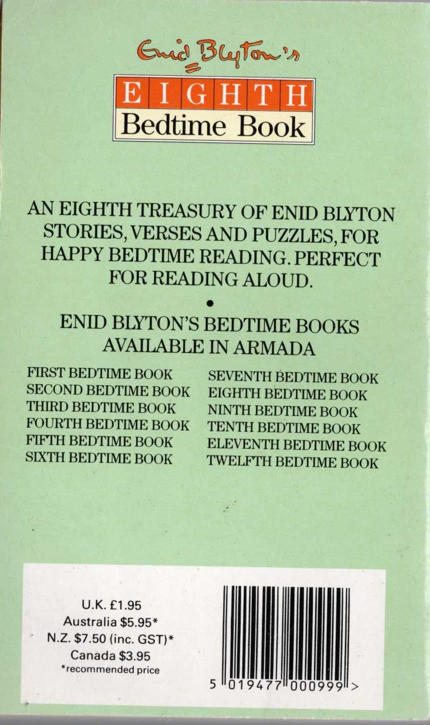 Enid Blyton  ENID BLYTON'S EIGHTH BEDTIME BOOK magnified rear book cover image