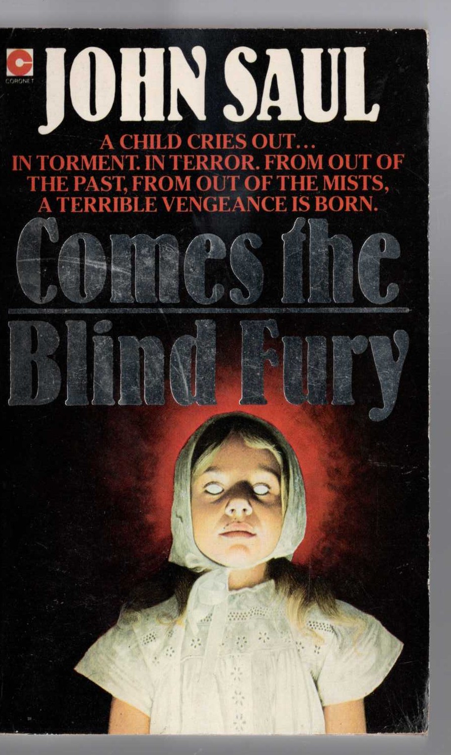 John Saul  COMES THE BLIND FURY front book cover image