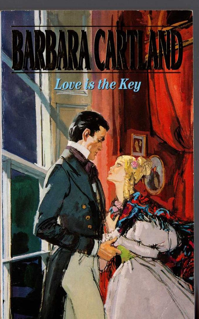 Barbara Cartland  LOVE IS THE KEY front book cover image