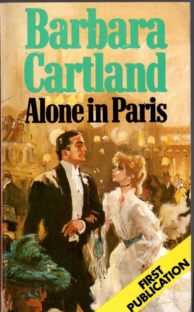 Barbara Cartland  ALONE IN PARIS front book cover image