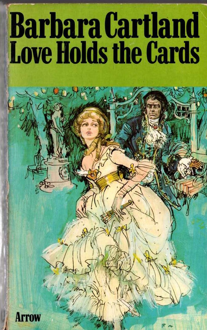 Barbara Cartland  LOVE HOLDS THE CARDS front book cover image