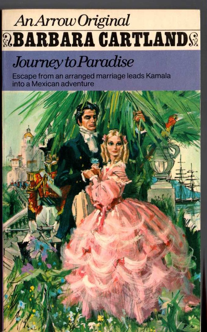 Barbara Cartland  JOURNEY TO PARADISE front book cover image