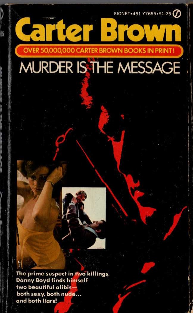 Carter Brown  MURDER IS THE MESSAGE front book cover image