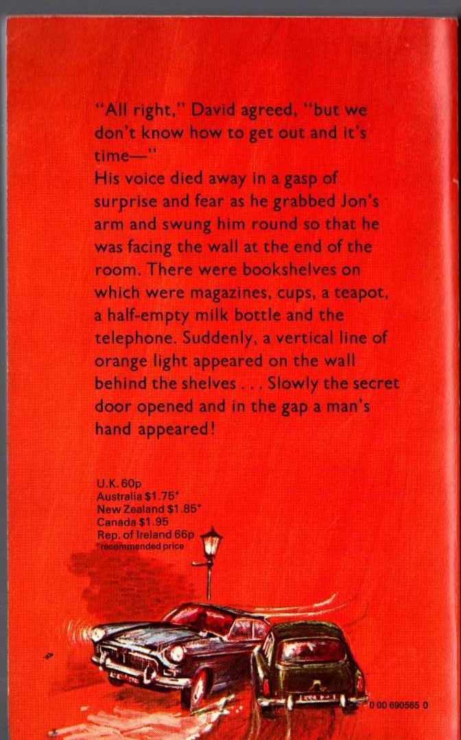 Malcolm Saville  LONE PINE LONDON magnified rear book cover image