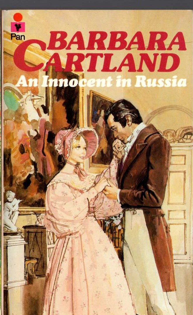 Barbara Cartland  AN INNOCENT IN RUSSIA front book cover image