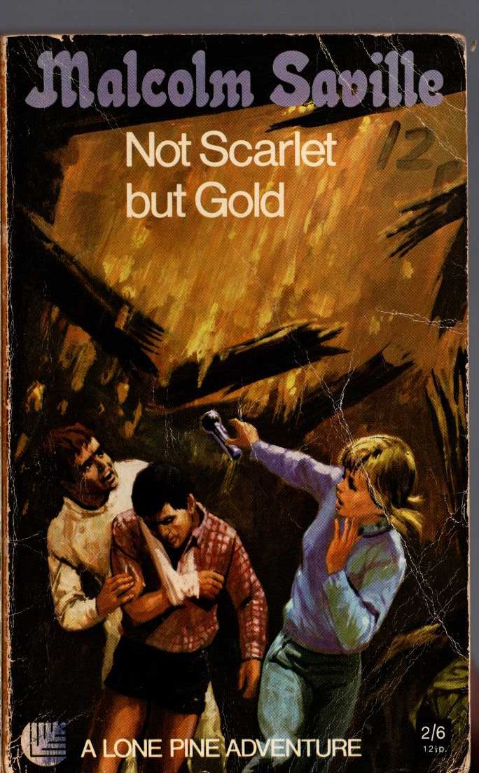 Malcolm Saville  NOT SCARLET BUT GOLD front book cover image